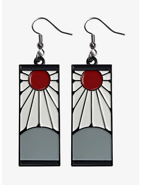 Hanafuda Earrings, Anime Earrings, Anime Jewelry, Anime Inspired Outfits, Anime Accessories, Anime Crafts, Tanjiro Kamado, Demon Slayer Kimetsu No Yaiba, Anime Merchandise