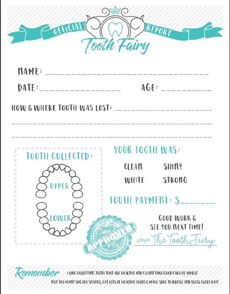 tooth fairy printable certificate - Free Printable Letter from the Tooth Fairy, instant print out and adorable for kids! Tooth Fairy Names, Tooth Fairy Printable, Tooth Fairy Letter Template, Fairy Printable, Tooth Fairy Note, Boy Tooth Fairy, Tooth Fairy Receipt, Free Printable Certificates, Tooth Fairy Kit