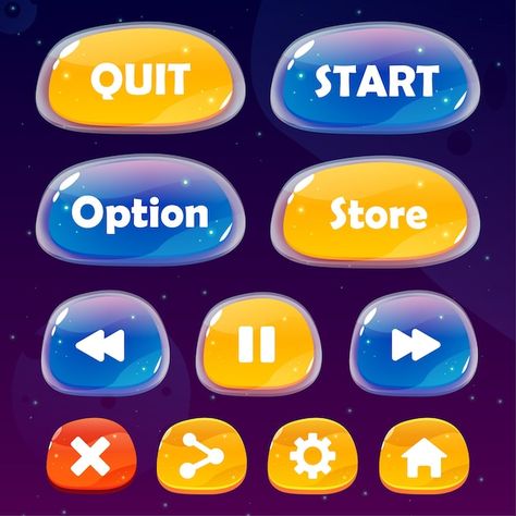 Game Button Design, Game User Interface, Game Button, Puzzle Logo, Ui Buttons, Card Ui, Candy Buttons, Adobe Photoshop Design, Candy Games