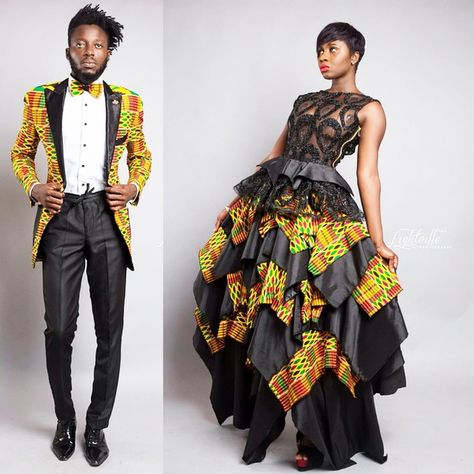 BigBrotherAfrica’s Elikem Kumordzie The Tailor Releases The Kentelization Collection | FashionGHANA.com: 100% African Fashion Ghanian Dresses, Formal Outfit Men, Tuxedo Ideas, Silhouette Mode, African Chic, Ethno Style, Style Africain, African Inspired Clothing, Afrikaanse Mode