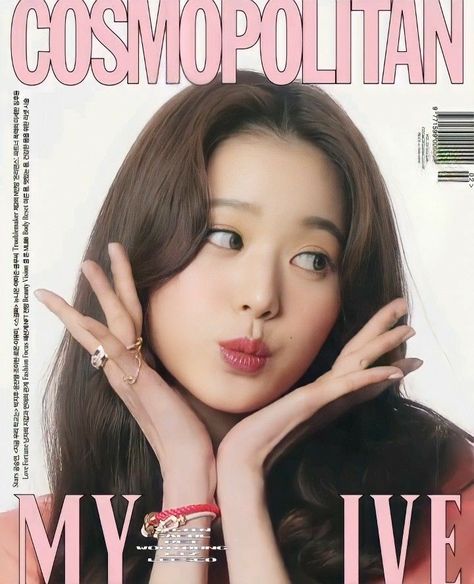 #wonyoung #ive #kpop #magazine #cosmopolitan Posters Bedroom Wall, Posters Bedroom, Y2k Posters, Pop Posters, Poster Room, Pink Posters, Monsta X Wonho, Kpop Posters, Instagram Feed Ideas