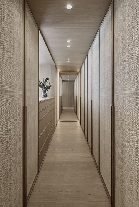 Reimann Architecture: Penthouse Sands Beige Photography, Rattan Light, Zen Philosophy, Walk In Wardrobe, Built In Cabinets, Ceiling Windows, Sand Beige, Light Oak, Walk In Closet