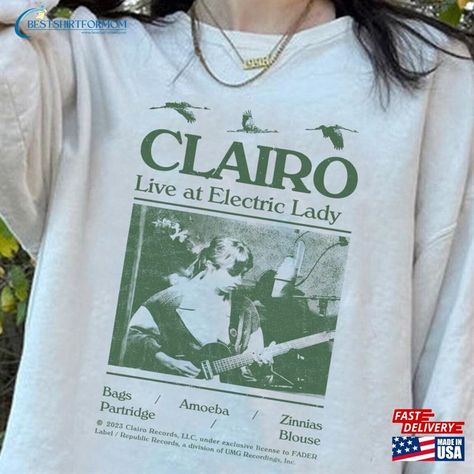 Clairo Sling Album Live At Electric Lady Unisex Tee Tracklist Inspired 2023 Shirt Hoodie Classic Check more at https://bestshirtformom.com/product/clairo-sling-album-live-at-electric-lady-unisex-tee-tracklist-inspired-2023-shirt-hoodie-classic/ Clairo Sling, Delivery Bag, Simple Aesthetic, Simple Designs, Hoodie Shirt, Tshirt Designs, Sweatshirts, T Shirt, Clothes