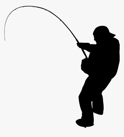 Fisherman Silhouette Fishing, Man Fishing Silhouette, Cake Fisherman, Fishing Clip Art, Fishing Silhouette, Fishing Png, Fish Silhouette, Fish Icon, Learn Watercolor Painting