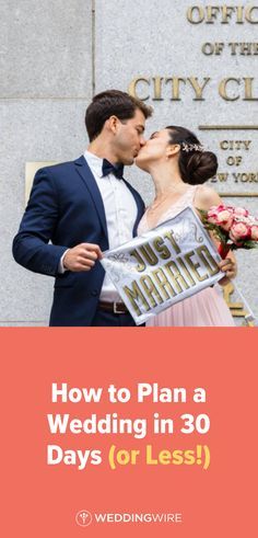 How to Plan a Wedding in 30 Days (or Less!) -  Its totally possible to plan a wedding in a month or lessyou just have to act quickly keep things as simple and small as possible and dont be afraid to ask for help. Read our guide on WeddingWire! {Little But Fierce Photography} Planning A Wedding In One Month, How To Plan A Wedding In A Month, 3rd Times A Charm Wedding, How To Plan A Wedding In One Month, Small Quick Wedding Ideas, Quick Wedding Ceremony, Last Minute Wedding Ideas, 30 Day Checklist, Quick Wedding Planning