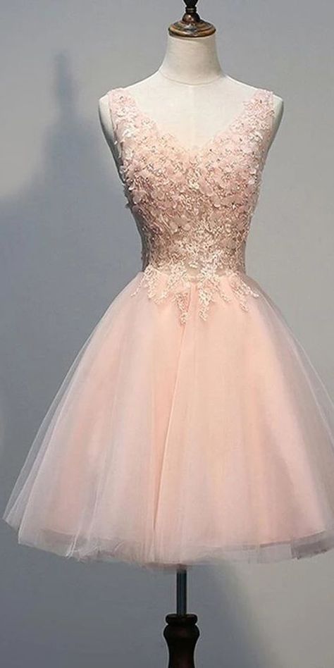 Dama Dresses For Quince, Sweet 16 Dresses Short, Winter Ball Dresses, Party Dresses Uk, Damas Dresses, Dama Dresses, Blush Dress, Cheap Homecoming Dresses, Pink Homecoming Dress