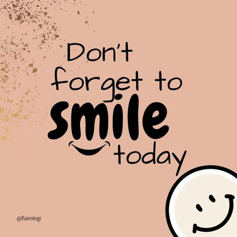 world smile day-flairologi Vision Planner, Dont Forget To Smile, Habit Tracking, Today Quotes, Don't Forget, Quotes