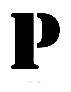 Featuring the letter P in a stencil that is easy to trace, this printable is great for spelling and drawing. Free to download and print P Drawing Letter, Letter P Printables Free, Letter P Printable, Free Stencils Printables, P Letter, The Letter P, Letters To Boyfriend, Stencils Printables, Diy Gifts For Him