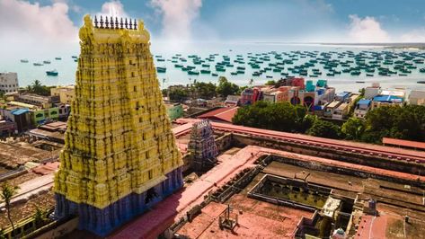 15 MOST FAMOUS TEMPLES OF INDIA ONE SHOULD VISIT - Revealing Lies Rameswaram Temple, Rameshwaram Temple, Ramanathaswamy Temple, Shiv Mahadev, Temple India, Spiritual Travel, Hindu Festivals, God Shiva, India Tour