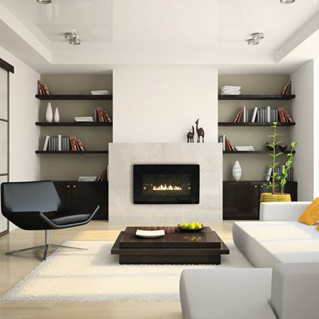 Empire Loft Series VFL20 Fireplace | WoodlandDirect.com: Indoor Fireplaces: Gas #LearnShopEnjoy Design Camino, Vent Free Gas Fireplace, Wall Mounted Fireplace, Ventless Fireplace, Linear Fireplace, Contemporary Fireplace, Design Salon, Home Fireplace, Indoor Fireplace