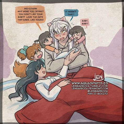 TINY MIRACLE - Bonus! ❤ #inuyasha #inukago #inukag #Kagome #kagomehigurashi #len #lenbarboza #aquarina #fanart Inuyasha Comics, Kagome X Inuyasha, Lucy Natsu, Inuyasha Funny, Amor Inuyasha, Inuyasha Love, Inuyasha X Kagome, Tiny Miracles, Inuyasha Fan Art