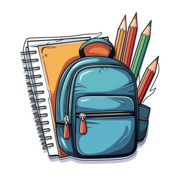 School Items Drawing, School Stickers Aesthetic, School Icon Aesthetic, Draw Notebook, Clipart Aesthetic, Sports Drawing, Aesthetic Clipart, Back To School Aesthetic, Sports Cartoon