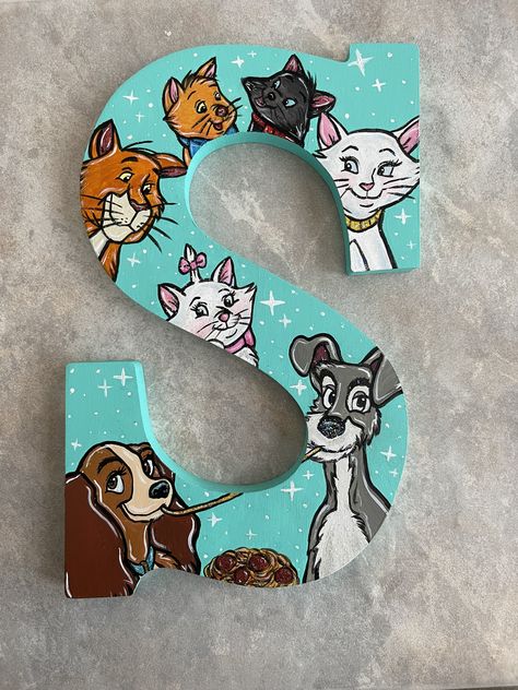 Customize Your Own Hand Painted Letters PER LETTER - Etsy UK Disney Letters, Letter Names, Goofy Movie, Easy Canvas, Childhood Movies, Easy Canvas Art, Cartoon Letters, Painted Letters, Letter J