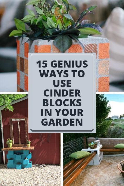 Cinderblock Diy Projects, What To Do With Cinder Blocks, Cinder Block Gardens, Cement Blocks Patio Ideas, Cinder Block Fountain, Things To Do With Cinder Blocks, Cinder Block Planters Ideas, Cinderblock Garden Ideas, Cinderblock Diy