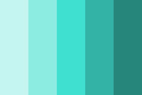 Tones of Turquoise | Color Palette | Paint Inspiration | Paint Colors | Paint Palette | Color | Design Inspiration Turquoise Logo, Turquoise Color Scheme, Turquoise Aesthetic, Turquoise Color Palette, Color Design Inspiration, Color Schemes Colour Palettes, Color Palette Design, Color Balance, Paint Palette