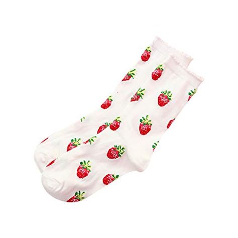 Strawberry Socks Strawberry Socks, Milk Strawberry, Moisture Wicking Socks, Hand Socks, Funny Gifts For Women, Cream Candy, Socks Funny, Strawberry Pattern, Fluffy Socks