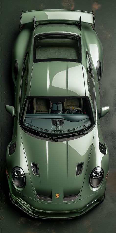 Olive Green Porsche, Green Porsche, Porsche Classic, Cool Car Pictures, Porsche Carrera, Classy Cars, Classic Porsche, Porsche Cars, Pretty Cars