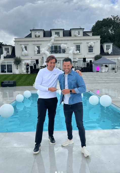 MARK Wright and Michelle Keegan celebrated the completion of their £3.5 mansion with celeb pals. The couple threw a ‘Marchella’ party to mark the occasion with huge white balloon arches framing the impressive property. TOWIE’s James ‘Arg’ Argent performed with his band The Arg Band at the star-studded bash. Sharing snaps of him posing beside […] Lavish Party, Balloon Arch Frame, Mark Wright, Tinted Glasses, Balloon Arches, Michelle Keegan, Celebrity Homes, Festival Inspiration, White Balloons