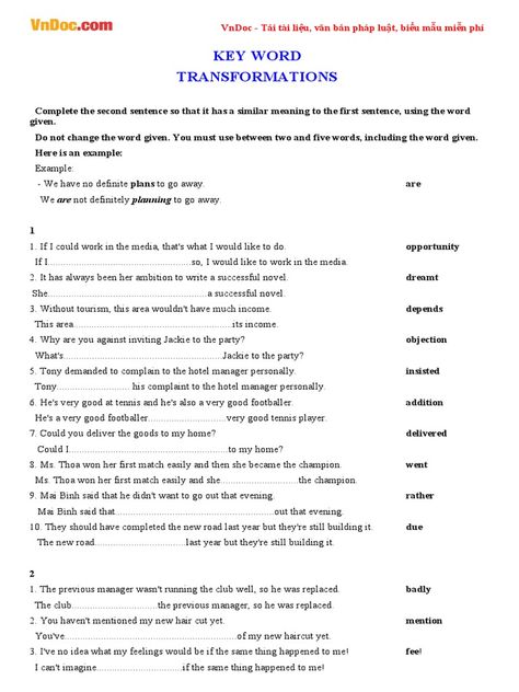 Key Word Transformation Exercises Word Transformation, University Organization, Expository Text, English Collocations, English Teaching Materials, English Exam, English For Beginners, English Exercises, Cambridge English