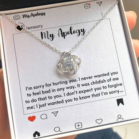 🎁Surprise your special lady with the perfect apology gift - our stunning Love Knot Pendant Necklace! 😍 With its intricate design and heartfelt meaning, she'll know just how sorry you are. 💕 Don't wait, show her your love with this beautiful piece today! #GiftForGirlfriend #GiftForWife #Sorry #Apology #LoveKnot #PendantNecklace #Jewelry #Trending #GiftsForHer #LoveWins 💍 Shop Now https://bit.ly/4dbcyhs Pe Teacher Gifts, Single Mom Gifts, Apology Gifts, Scientist Gifts, Bonus Dad Gifts, Nephew Gifts, Goddaughter Gifts, Mechanic Gifts, Cousin Gifts