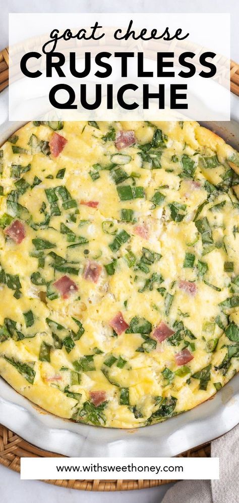 Goat Cheese Breakfast Casserole, Dairy Free Quiche Crustless, Quiche Recipes Gluten Free, Gluten Free Dairy Free Quiche, Dairy Free Quiche, Breakfast Quiche Crustless, Dairy Free Quiche Recipes, Gluten Free Quiche Recipes, Breakfast Quiche Sausage