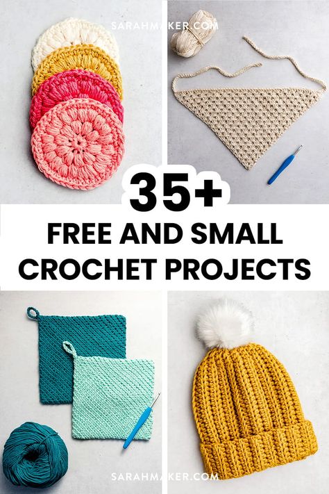 Fast Crochet Projects, Small Crochet Projects, Crochet Projects To Sell, Small Crochet Gifts, Quick Crochet Gifts, Crochet Project Free, Quick Crochet Projects, Fast Crochet, Quick Crochet Patterns