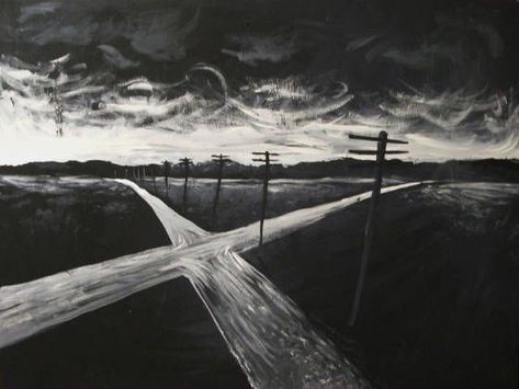 Road Drawing, Greek Gods And Goddesses, Cross Roads, Southern Gothic, Gothic Aesthetic, Triple Goddess, Painting Gallery, Camp Half Blood, Greek Gods