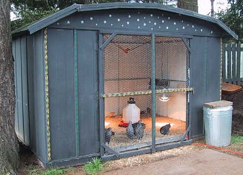 Converting our old shed into a chicken coop.  Now that we don't need to store our big lawnmower anymore! City Chicken, Chicken Shed, Chicken Pen, Chicken Coop Designs, Metal Chicken, Coop Plans, Building A Chicken Coop, Chicken Coop Plans, Backyard Chicken Coops