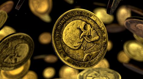 Podcast Ideas, Amazing Backgrounds, Pirate Coins, Magnetic Field, Alpha Channel, Cool Backgrounds, Slot Machine, Gold Coins, Motion Graphics