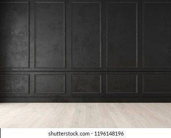 Wall Paneling Design, Wall Panel Ideas, Modern Classic Wall, Wall Paneling Ideas, Interior Wood Paneling, Paneling Design, Empty Rooms Interior, Paneling Ideas, Panel Ideas