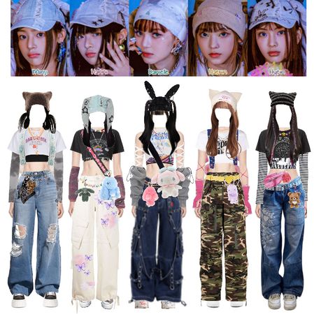 [ NewJeans - OMG Outfits ] Outfit | ShopLook New Jeans Omg, Newjeans Omg, Aespa Itzy, Kpop Concert Outfit, Korean Fashion Kpop, Preformance Outfits, New Jeans Style, Outfit Maker, Outfit Shoplook