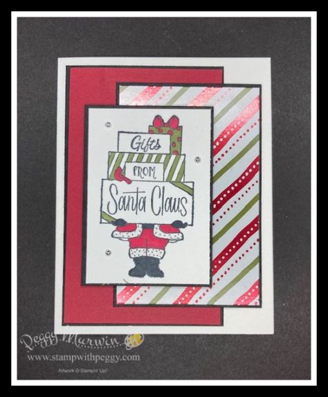 Stampin Up Gift Of Giving, Santa Card, Create Christmas Cards, Holiday Paper, Making Cards, Card Tutorial, Christmas Holiday Cards, Cards Ideas, Christmas 2023