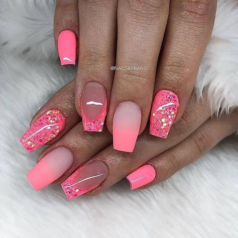 Short Coffin Nails Designs, Pink Nail Art Designs, Short Coffin, Short Coffin Nails, Smink Inspiration, Pink Nail Art, Pretty Nail Art Designs, Acrylic Nails Coffin Short, Summer Acrylic Nails