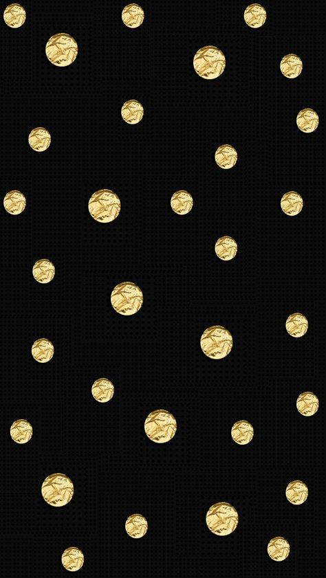 negro + dorado = genial Gold Polka Dot Wallpaper, Gold Polka Dots Wall, Gold And Black Wallpaper, Black And White Wallpaper Iphone, Gold Wallpaper Phone, Gold Wallpaper Iphone, Gold Wallpaper Background, Polka Dots Wallpaper, Iphone Black