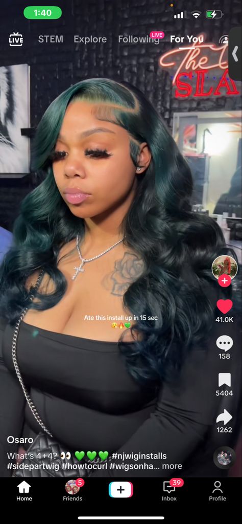 Frontal Wig Hairstyles, Frontal Hairstyles, Pretty Hair Color, Dope Hairstyles, Front Lace Wigs Human Hair, Hair Inspiration Color, Baddie Hairstyles, Hair Inspo Color, Aesthetic Hair