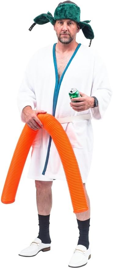 Vacation Movie Cousin Eddie Halloween Costume Accessory Orange Hose Cringy Halloween Costume, Cousin Eddy Costume, Willie Nelson Halloween Costume, Comfy Halloween Costumes For Couples, Sick And Tired Halloween Costume, Tommy Boy Costume, Uncle Eddie Costume, Men’s Halloween Costumes 2024 Funny, Eddie Halloween Costume