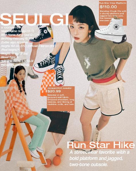 Photoshoot Poster Design, Converse Photoshoot, Converse Poster, Velvet Converse, Poster Edit, Seulgi Red Velvet, Graphic Shapes Design, Zine Design, Best Ads