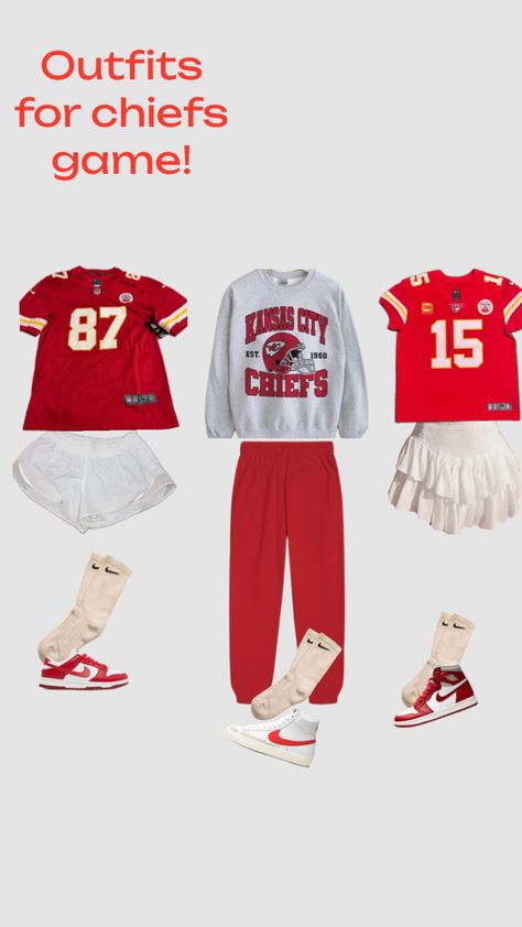 #outfitinspo #chiefs #traviskelce #tayvis #taylorswift #swiftie Chiefs Outfit, Chiefs Game, Travis Kelce, Taylor Swift, Outfit Inspo