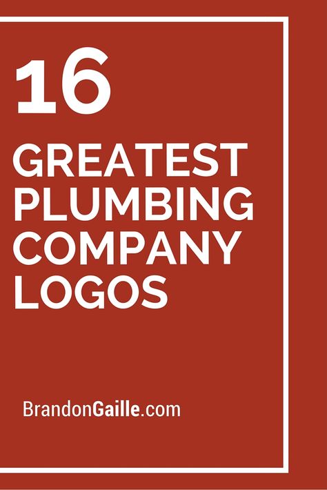 16 Greatest Plumbing Company Logos Plumber Humor, Plumbing Companies, Enzyme Cleaner, Frozen Pipes, Drain Cleaners, Drainage Pipe, Water Logo, Plumbing Emergency, Plumbing Problems