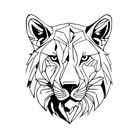 Check this out on SVG.io Geometric Tiger, Geometric Animals, Free Svg Cut Files, Flat Color, Geometric Lines, Simple Shapes, Free Svg, Animal Illustration, Art Inspo