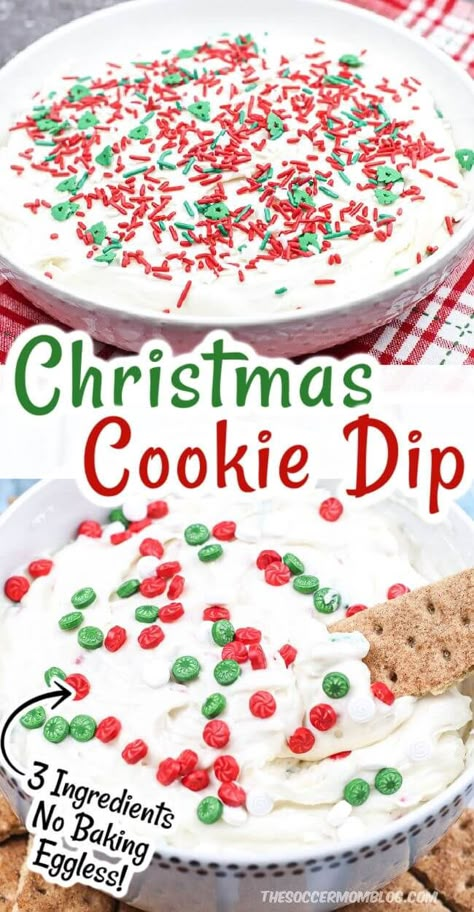 Christmas Cookie Dip, Sugar Cookie Dip, Graham Cracker Dip, Cookie Dip, Dessert Dip Recipes, Christmas Dip, Christmas Sugar Cookie, Cream Cheese Sugar Cookies, Cake Dip