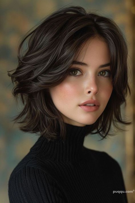 2024 Haircuts Short, Short Hair For Short Necks, Color Hair Ideas For Short Hair, Haïr Cut Short Hair, Medium Womens Haircuts, Medium Cut Hair, Short Hair Trends 2024, Short Womens Hair, Women’s Short To Medium Haircuts