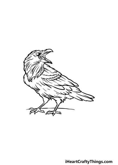 Raven Line Tattoo, Raven Line Art, Raven Outline, Yukon Canada, Classic Poems, Crow Tattoo, Magic Tattoo, Canine Art, Art Tattoos