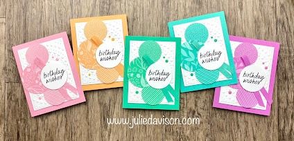 Stampin' Up! 2024-2026 In Color Cards | Simply Said Stamp Set | www.juliedavison.com #stampinup #incolors Ice Cream Swirl, Rainbow Sherbet, Free Stamps, Peach Pie, Stamp Projects, Creative Challenge, Fun Fold Cards, Pink Peach, Paper Pumpkin