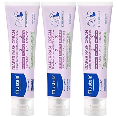 Mustela Baby Diaper Rash Cream 123 - Skin Protectant with Zinc Oxide - Fragrance Free & Paraben Free - with 98% Natural Ingredients - Various Packaging Mustela Baby, Newborn Baby Care, Diaper Rash Cream, Rash Cream, Zinc Oxide, Skin Care Cream, Baby Protection, Baby Diaper, Skin Cream