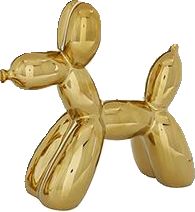 Ceramic Balloon, Balloon Dog Sculpture, Gold Home Decor, Dog Sculpture, Glam Decor, Balloon Dog, Ceramic Figurines, Dog Figurines, Gold Set