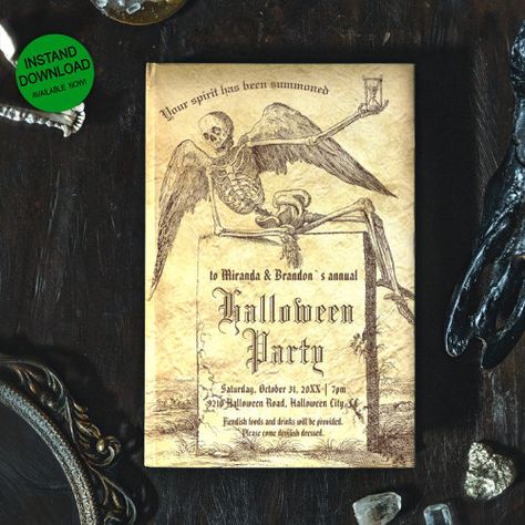 $2.80 | Vintage Victorian Gothic Halloween Party | Halloween Gift | halloween party, vintage halloween, spooky, gothic halloween, scary, night, party, skull, victorian, creepy 1800s Party, Victorian Gothic Halloween, Gothic Halloween Party, Tombstone Halloween, Halloween City, Witch Ball, Victorian Mirror, Gothic Skeleton, Halloween Tombstones