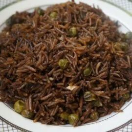 Black Mushroom Rice (Riz Djon-Djon) | Caribbean Green Living Haitian Black Rice, Black Rice Recipe, Mushroom Rice Recipes, Black Mushroom, Mushroom Rice, Haitian Food Recipes, Caribbean Cuisine, Island Food, Black Rice