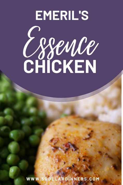 Emerils Essence Recipe, Seasoning For Chicken, 5 Dinners, Recipe With Chicken, Chicken And Rice Recipe, Easy Chicken And Rice, Dinners Recipes, Rice Dinner, Budget Recipes