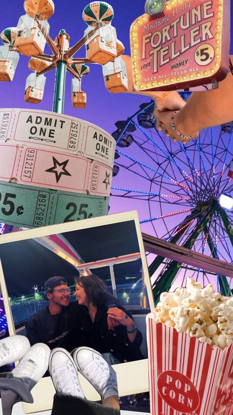 #love #carnival #moodboard #collage #aesthetic #summer Carnival Mood Board, Carnival Games Aesthetic, Carnival Moodboard, Moodboard Collage, Pastel Poster, Summer Romance, 2023 Vision, Carnival Games, Aesthetic Y2k